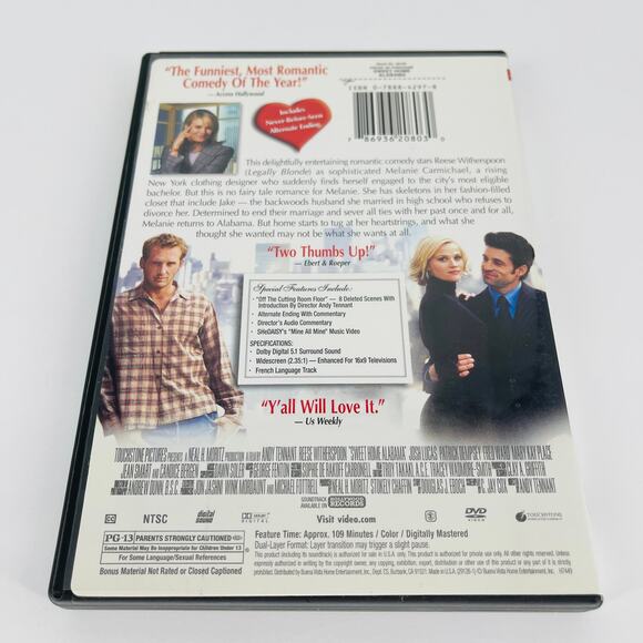 Sweet Home Alabama Movie DVD - Good Used Condition - Picture 9 of 10